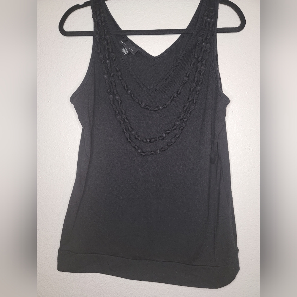 Black Apostrophe Tank Top